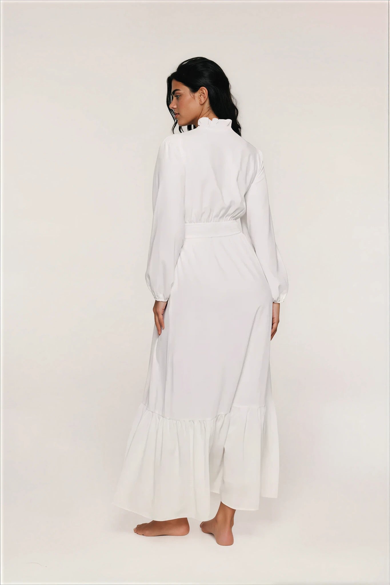 Penelope V-Neck Temple Dress
