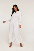 Penelope V-Neck Temple Dress